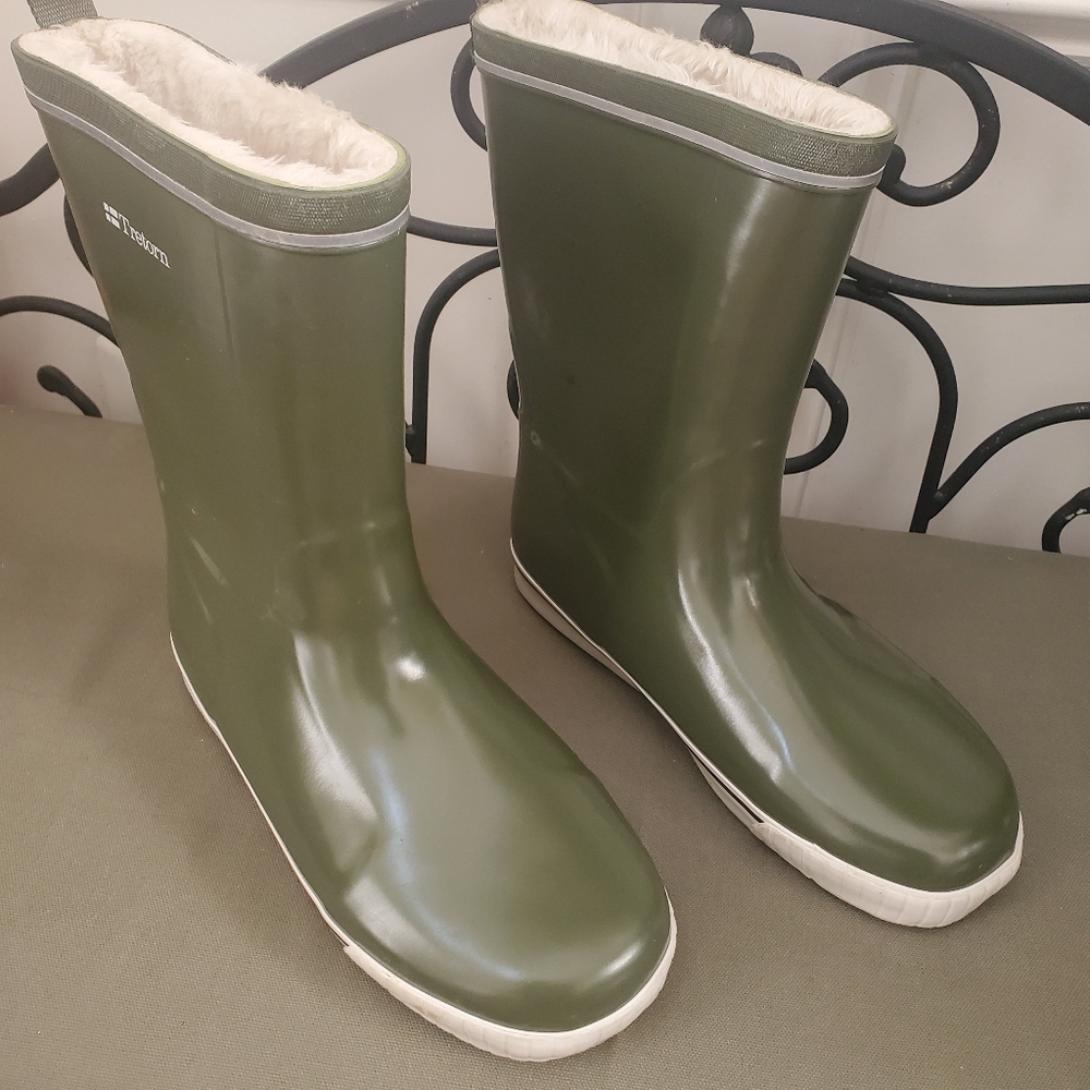 Tretorn Rubber Boots lined with fury material